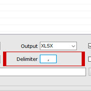 Set the Delimiter